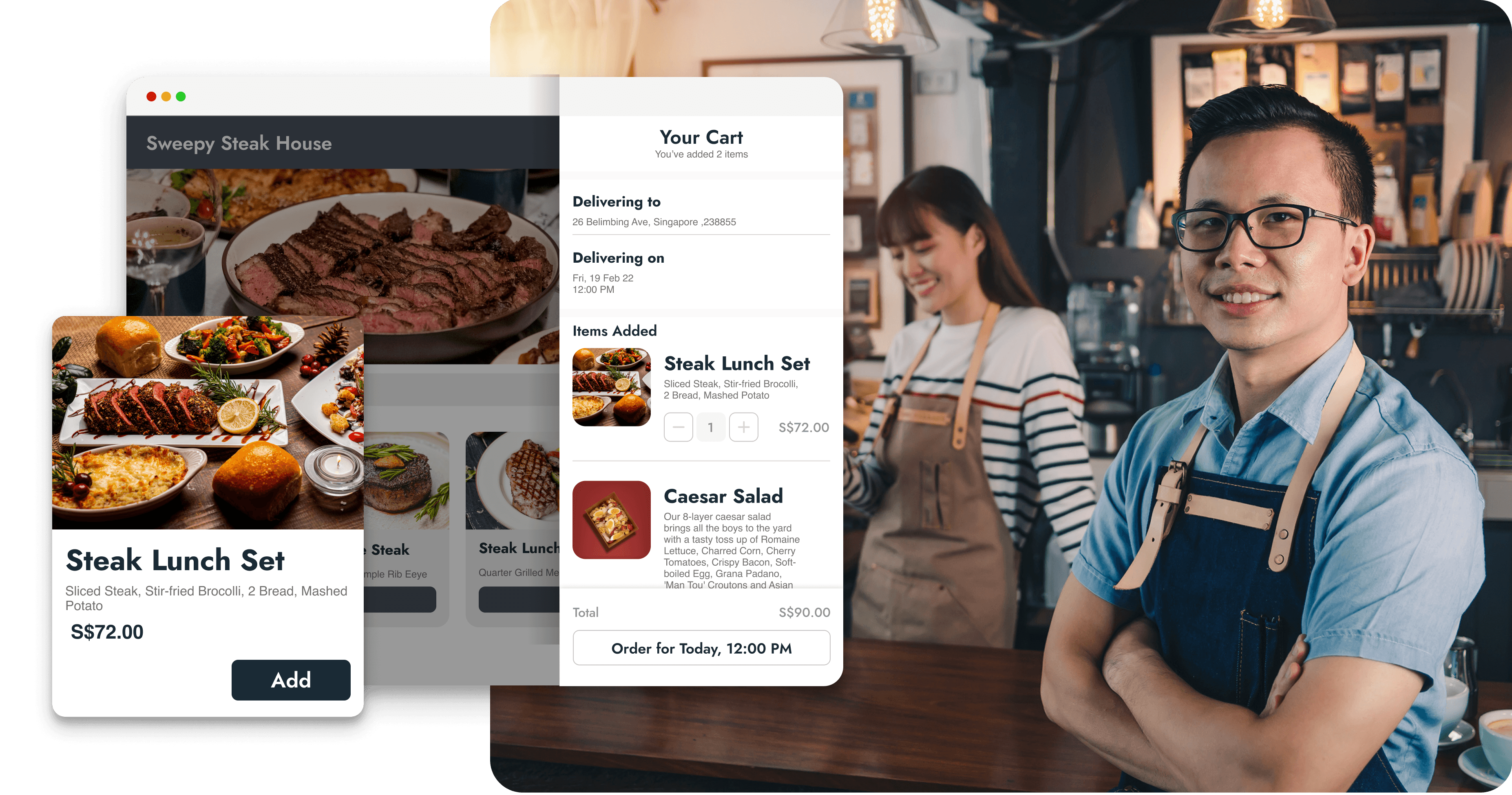 Online Ordering Desktop View