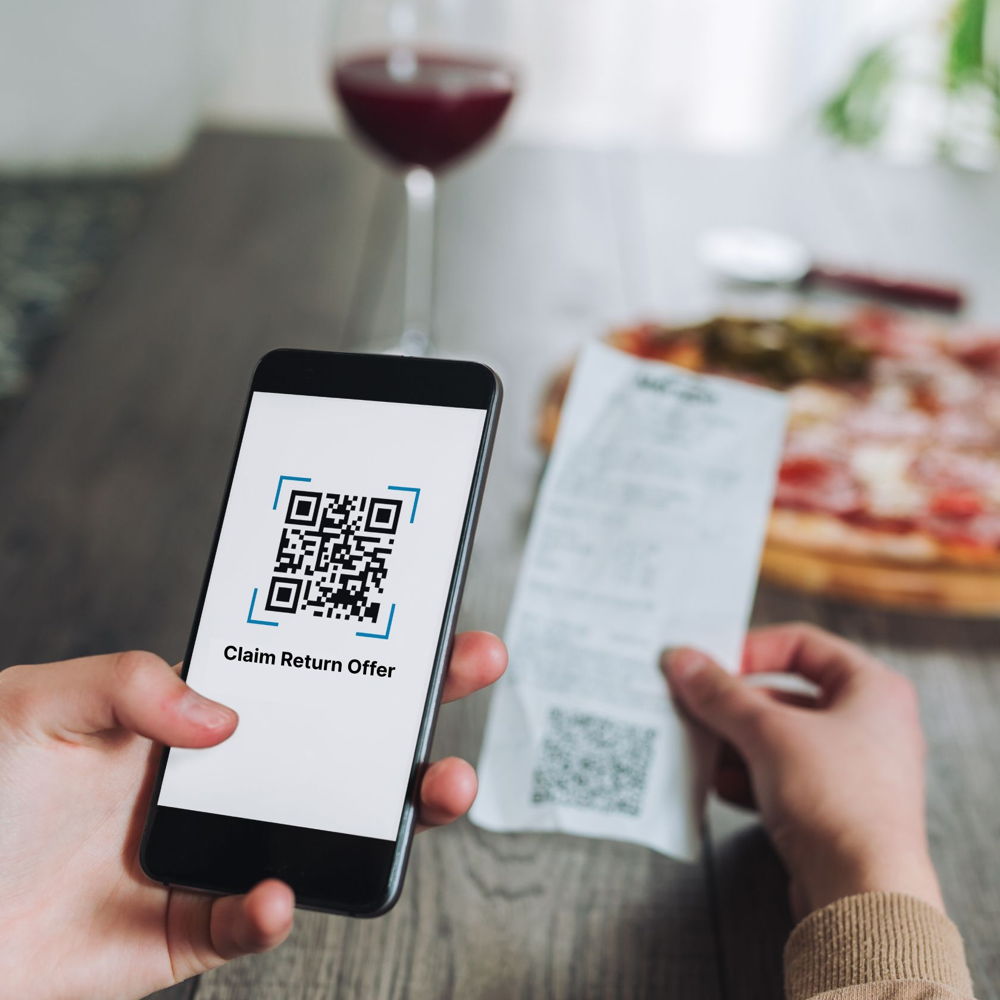 Loyalty offer shown on smartphone screen